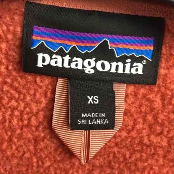 Patagonia Womens Orange Quarter-Zip Better Sweater Jacket Coat Size XS - Picture 7 of 8
